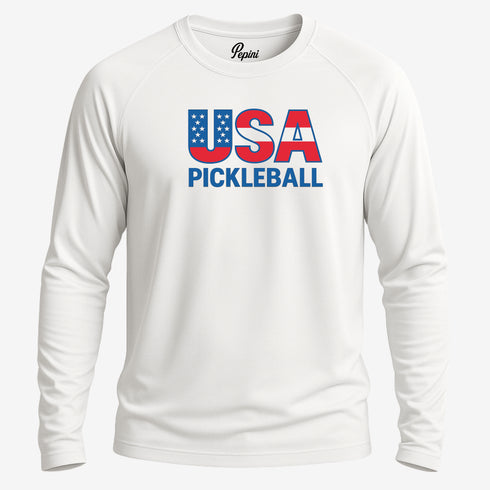 USA Pickleball Performance Shirt – Short Sleeve, Long Sleeve & Hoodie
